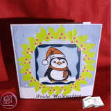 Digiset Christmas Penguin Plotterdatei, Sublimation, Digistamp, Digipaper - Sewando