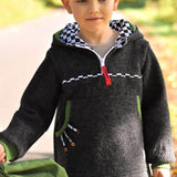 Herbstwind & Frühlingssonne Anorak, Windbreaker, Drüberzieh-Hoodie für 69cm-140cm Körpergröße - Sewando