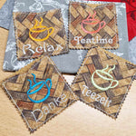 9x Stickdatei Teebeutelhülle Tasse - Sewando