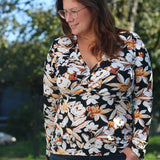 Schnittmuster Wickelshirt EDLING Gr. 34-54 : - Sewando