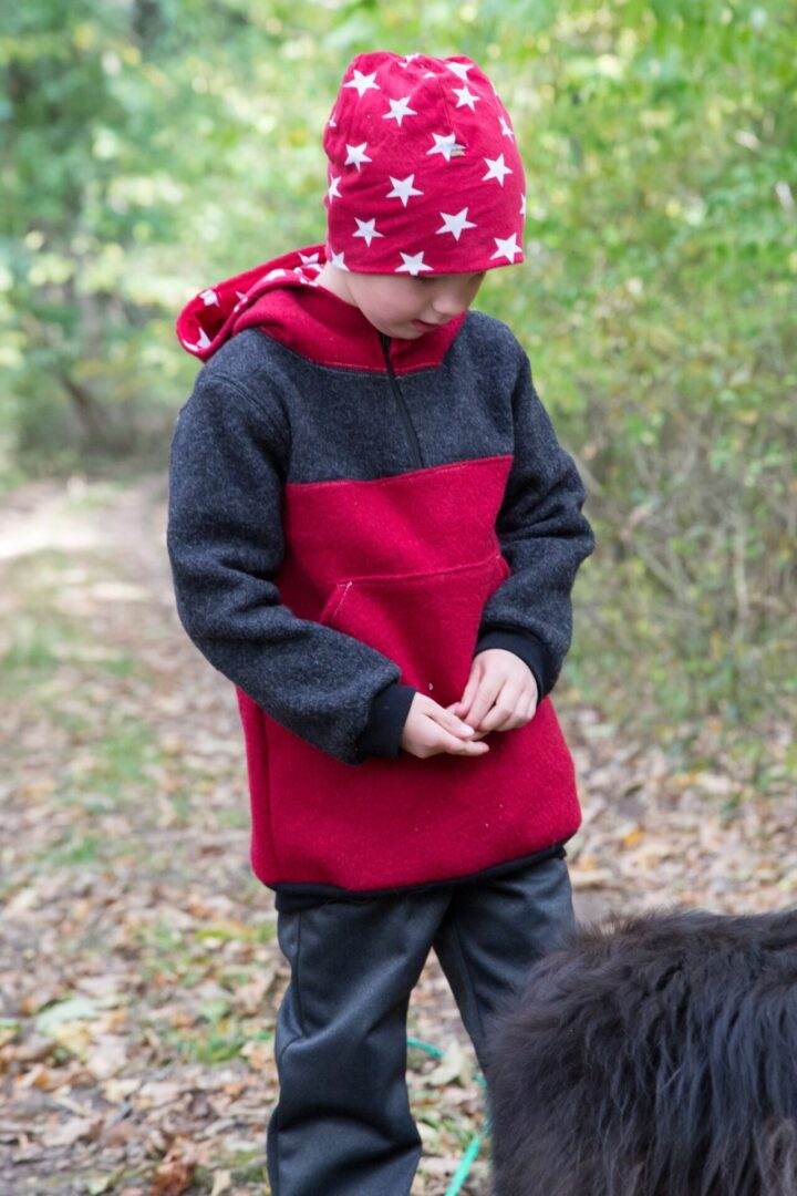 Herbstwind & Frühlingssonne Anorak, Windbreaker, Drüberzieh-Hoodie für 69cm-140cm Körpergröße - Sewando