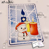 Digiset Fridolin der Schneemann, Digistamp, Digipaper, Plotterdatei, Sublimation - Sewando