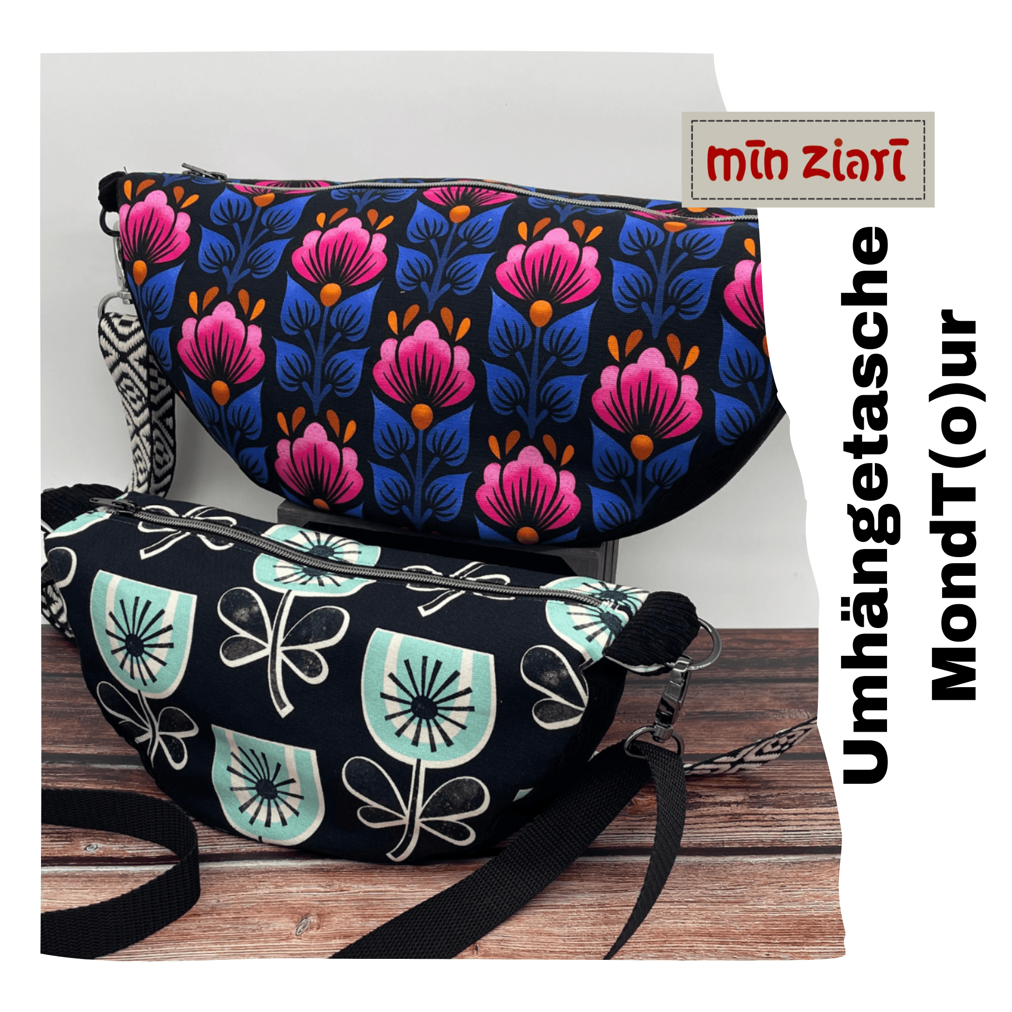 Schnittmuster Tasche MondT(o)ur in zwei Größen - Sewando