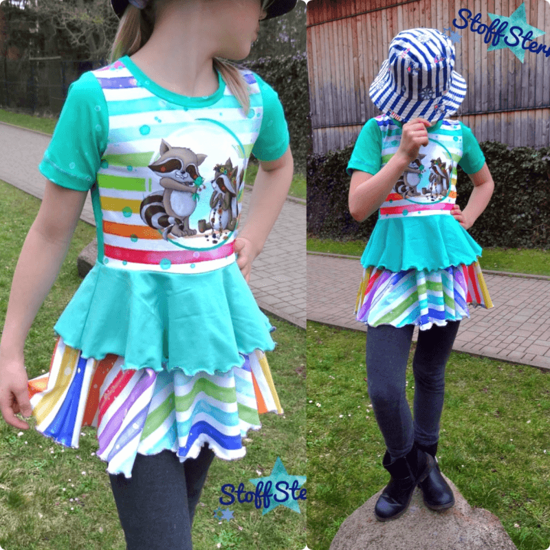 Schnittmuster Kleid AppleJuicy Gr. 80 bis 152 - Sewando