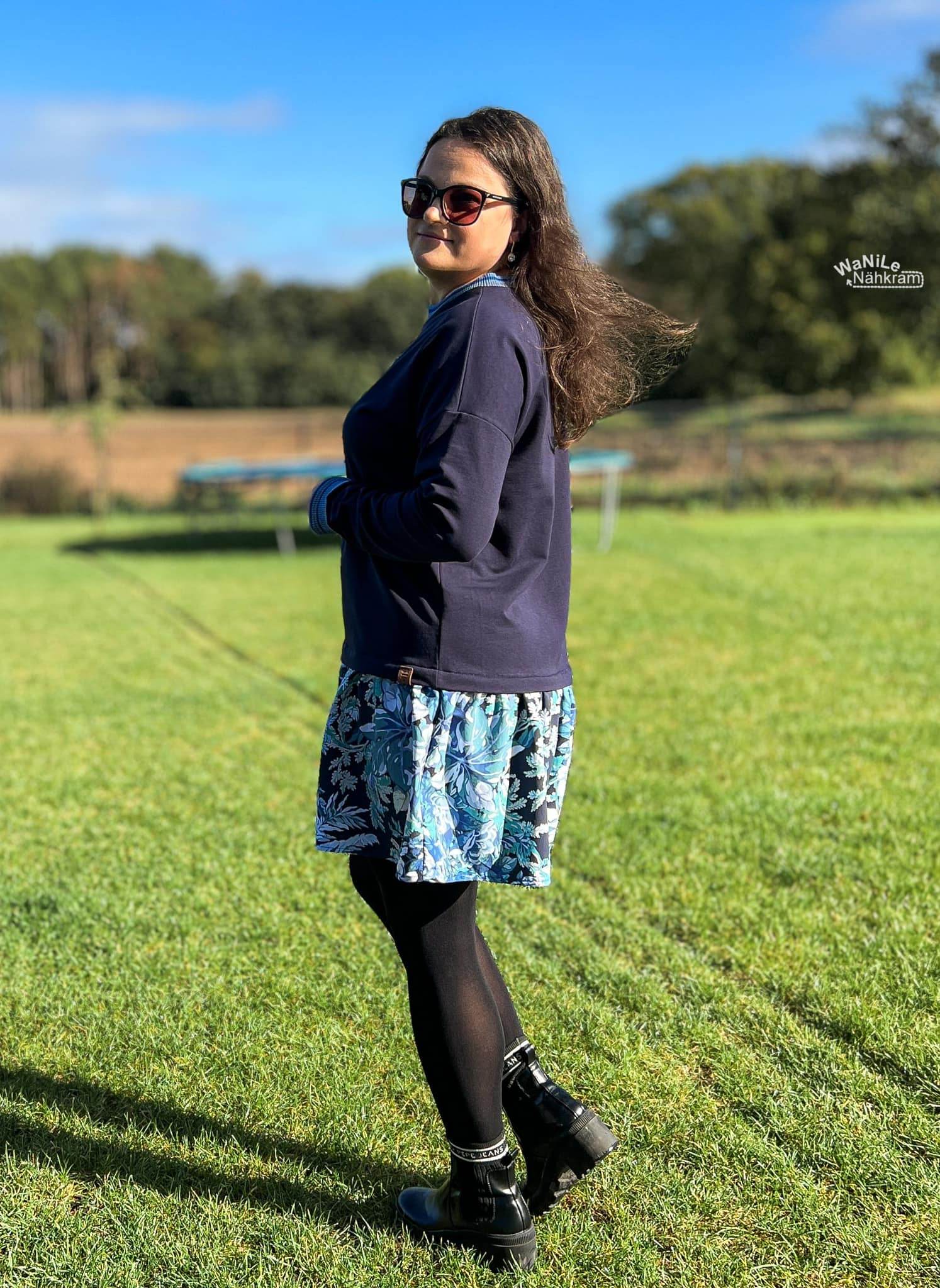 Schnittmuster Hoodie/Kleid/Rock GREDING Gr. 34-56 : - Sewando