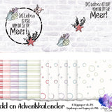 Digiset und Folienset "Nimm dir Meer" Plotterdatei, Digipaper