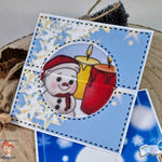 Digiset Fridolin der Schneemann, Digistamp, Digipaper, Plotterdatei, Sublimation - Sewando