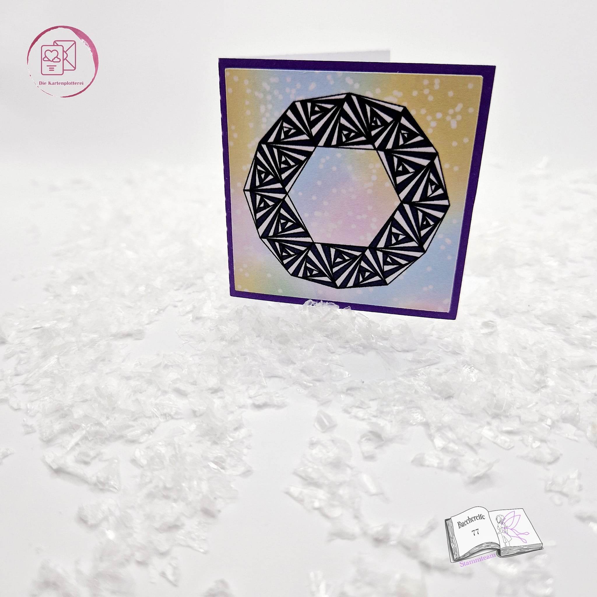 Digistamp Rahmen rund gemustert Plotten, Sublimation, Drucken, Digistamp ! - Sewando