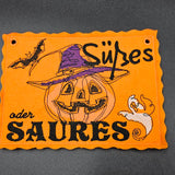 Stickdatei - Schild "Süßes oder Saures"