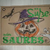 Stickdatei - Schild "Süßes oder Saures"