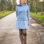 Schnittmuster Hoodie/Kleid/Rock GREDING Gr. 34-56 : - Sewando