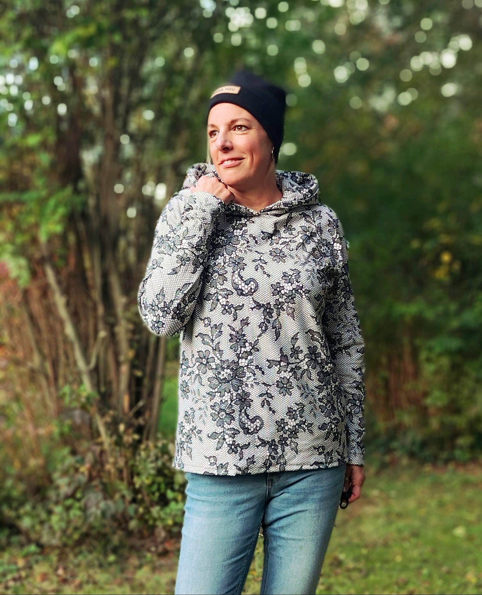 Schnittmuster Hoodie GREDING Gr. 34-56 : - Sewando