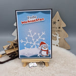 Digiset Christmas Penguin Plotterdatei, Sublimation, Digistamp, Digipaper - Sewando
