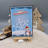 Digiset Christmas Penguin Plotterdatei, Sublimation, Digistamp, Digipaper - Sewando