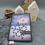 Digiset Fridolin der Schneemann, Digistamp, Digipaper, Plotterdatei, Sublimation - Sewando