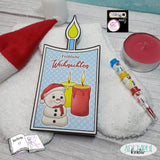 Digiset Fridolin der Schneemann, Digistamp, Digipaper, Plotterdatei, Sublimation - Sewando