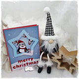 Digiset Christmas Penguin Plotterdatei, Sublimation, Digistamp, Digipaper - Sewando