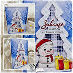 Digiset Fridolin der Schneemann, Digistamp, Digipaper, Plotterdatei, Sublimation - Sewando