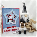 Digiset Christmas Penguin Plotterdatei, Sublimation, Digistamp, Digipaper - Sewando