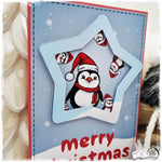 Digiset Christmas Penguin Plotterdatei, Sublimation, Digistamp, Digipaper - Sewando