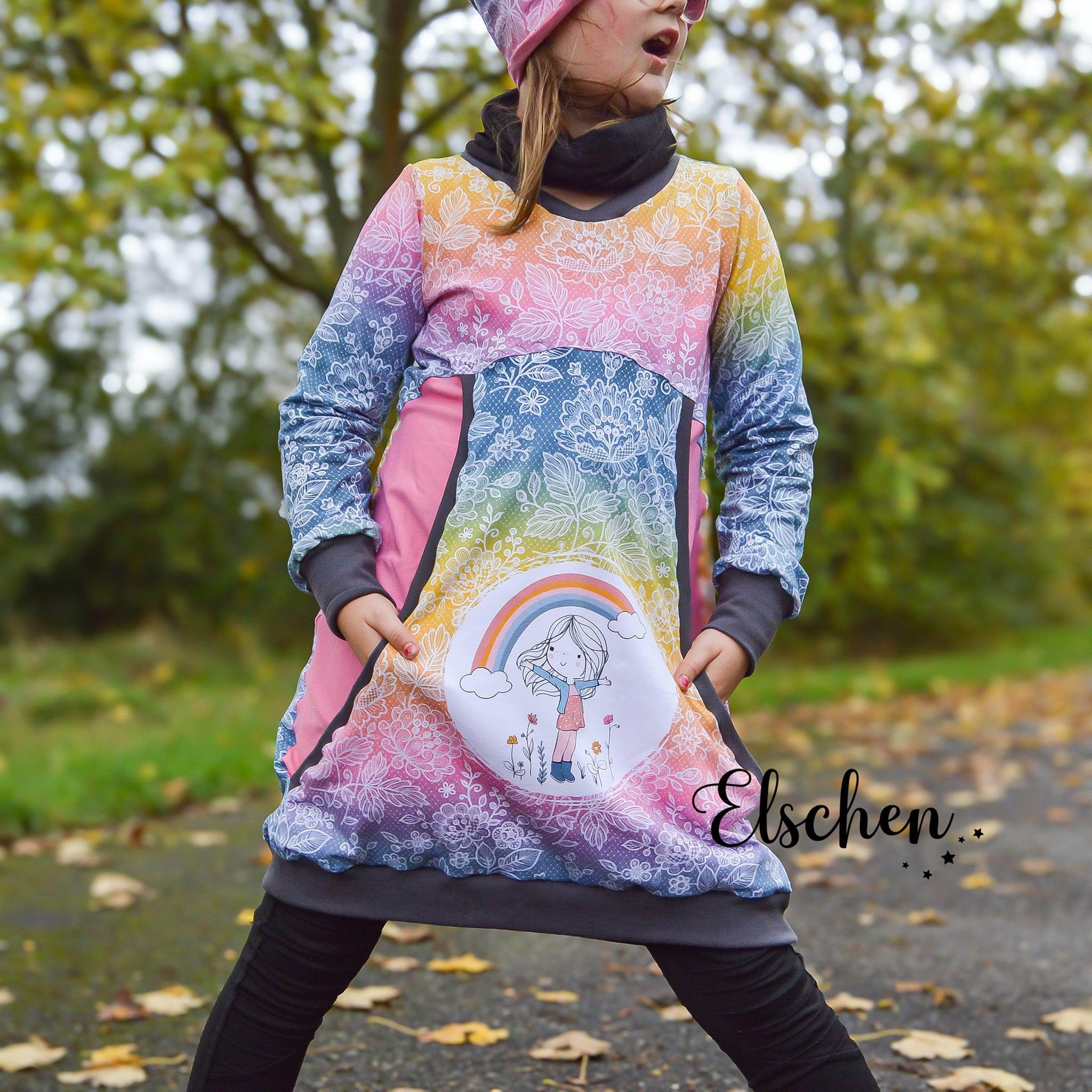 Schnittmuster Kuschelwölkchen Hoodie/ Longhoodie/ Hoodiekleid Größe 56-164 - Sewando