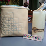 7x Stickdatei Quadrate Redwork - Sewando