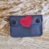9x Stickdatei "Herz MTA" ITH Täschchen mit Applikation