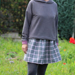 Schnittmuster Hoodie/Kleid/Rock GREDING Gr. 34-56 : - Sewando