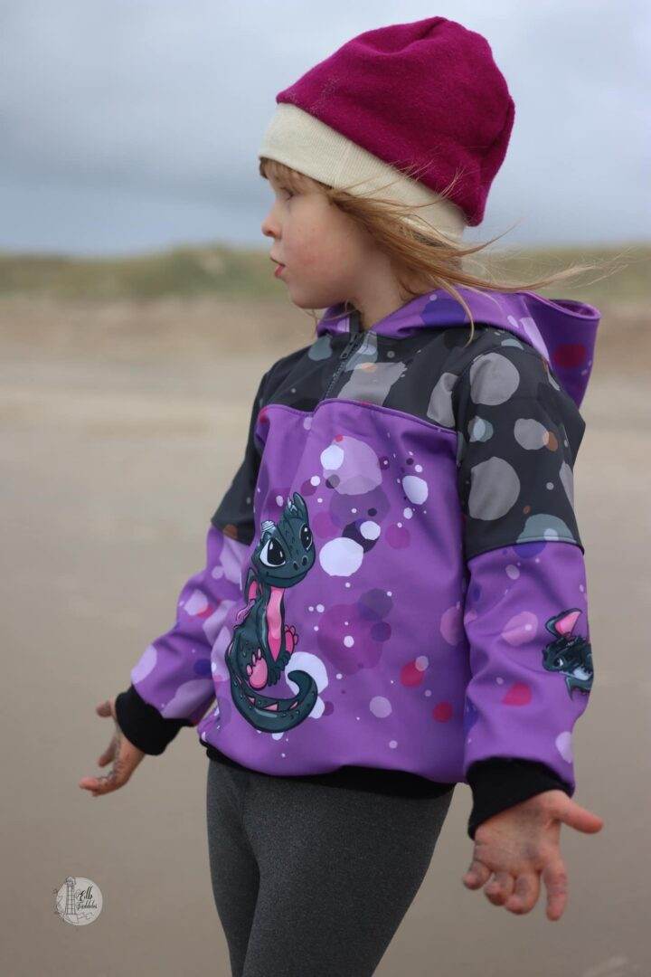Herbstwind & Frühlingssonne Anorak, Windbreaker, Drüberzieh-Hoodie für 69cm-140cm Körpergröße - Sewando