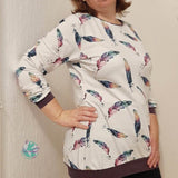 Sweater Josefina Gr. 34 - 54 inkl. A0 + Beamerdatei - Sewando