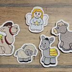 Stickdatei - Krippenfiguren für Holzspieße - Sewando
