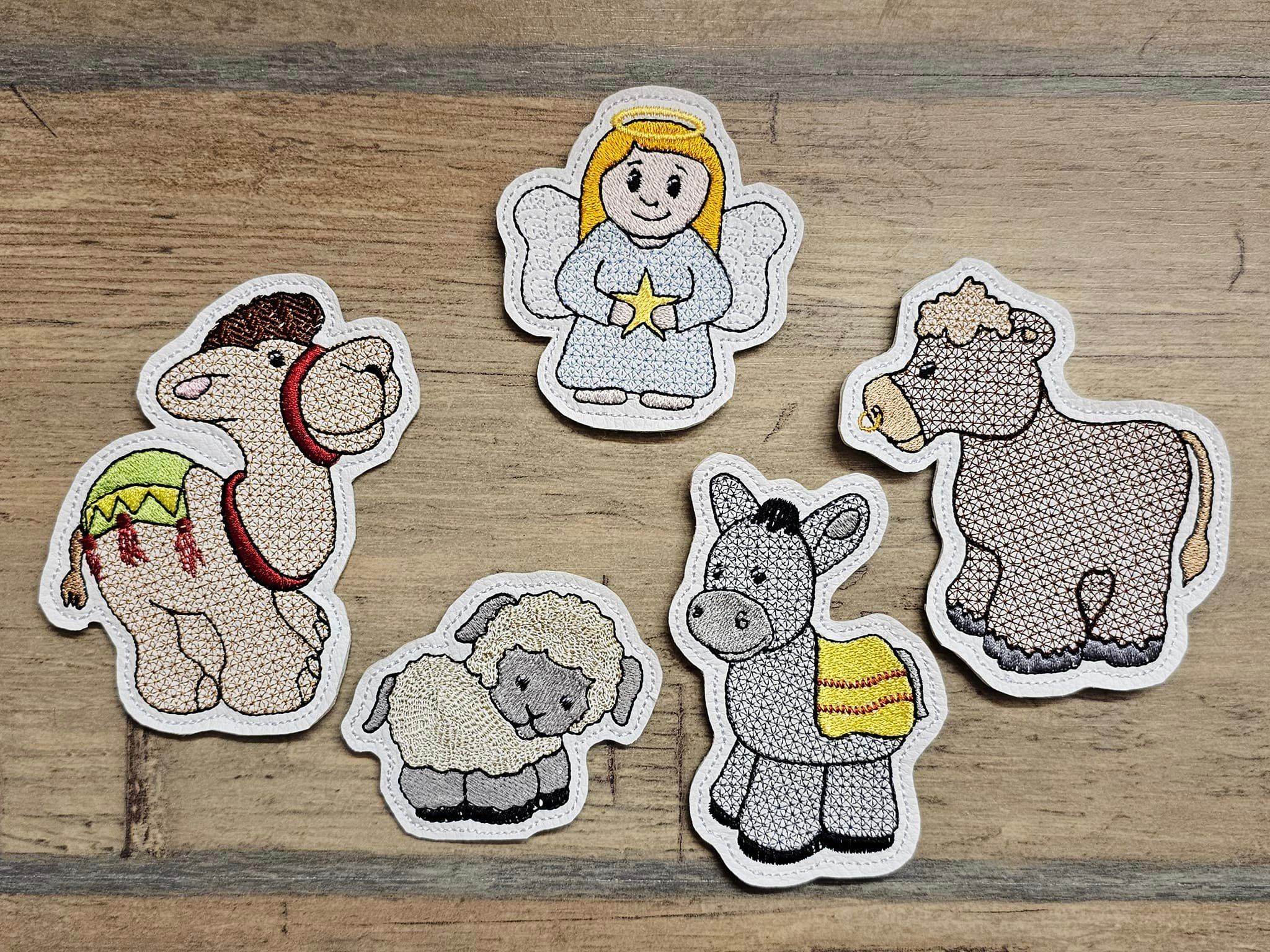 Stickdatei - Krippenfiguren für Holzspieße - Sewando