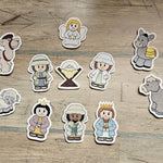 Stickdatei - Krippenfiguren für Holzspieße - Sewando