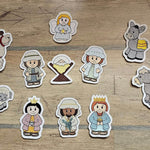Stickdatei - Krippenfiguren für Holzspieße - Sewando