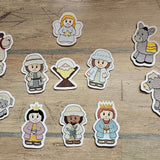 Stickdatei - Krippenfiguren für Holzspieße - Sewando