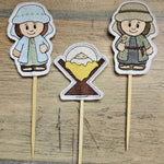 Stickdatei - Krippenfiguren für Holzspieße - Sewando