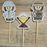 Stickdatei - Krippenfiguren für Holzspieße - Sewando