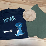 Plotterdatei - Mrs Mint Design - T-Rex Dinosaurier einzeln - Cutting File SVG DXF - Sewando