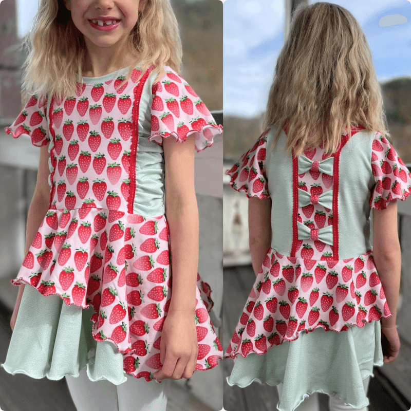 Schnittmuster Kleid AppleJuicy Gr. 80 bis 152 - Sewando