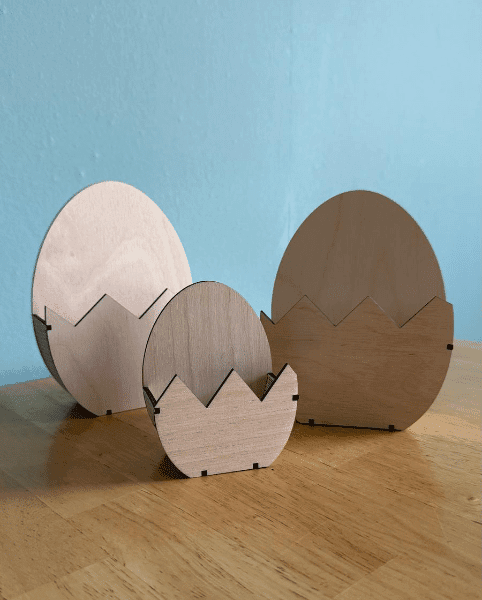 Laserdatei 3D Ostereier | SVG - Sewando