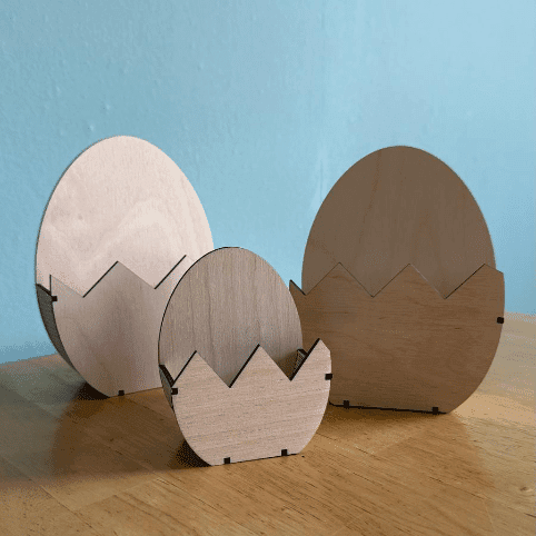Basteln mit Laser: 3D Ostereier | SVG - Sewando