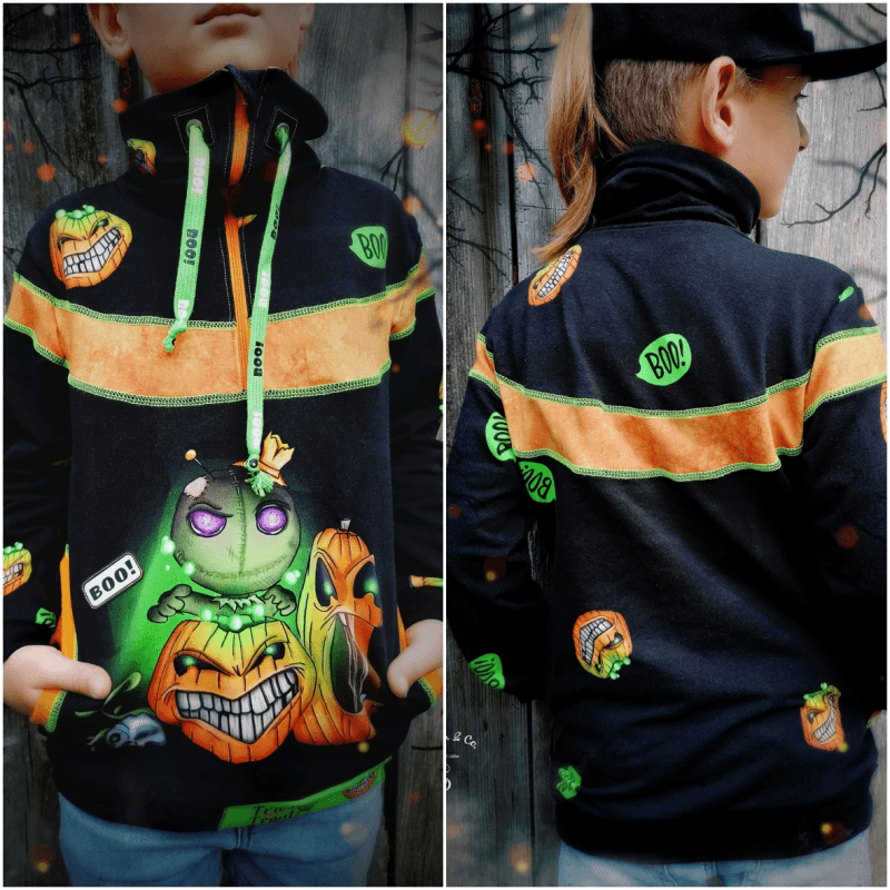 Schnittmuster Pullover, Troyer Achat Gr. 80 bis 152 - Sewando
