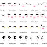 Gesichter für Kuscheltiere Stickdatei