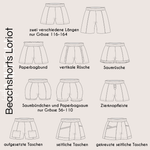 Beachshorts Loriot Maxi Schnittmuster Gr. 116-164 - Sewando