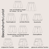 Beachshorts Loriot Maxi Schnittmuster Gr. 116-164 - Sewando