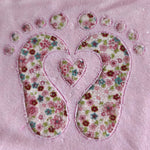 Stickdatei Babyfüsse 2 negative Applikation Set 2548 - Sewando