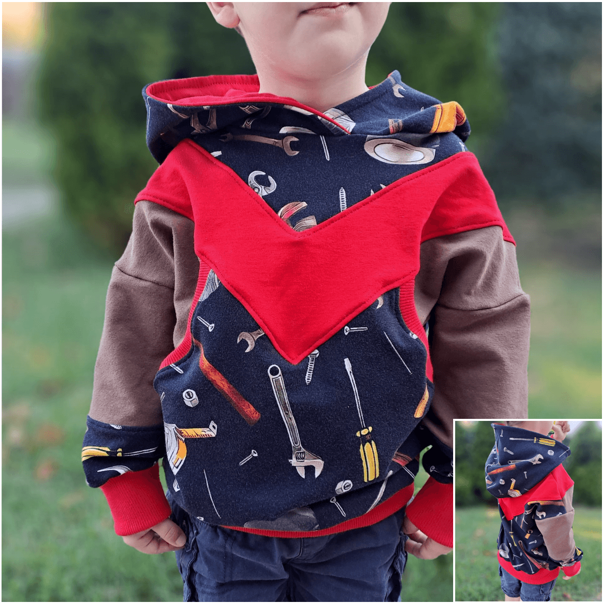 Schnittmuster Hoodie Brandon Gr. 80 bis 152 - Sewando