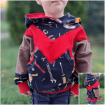 Schnittmuster Hoodie Brandon Gr. 80 bis 152 - Sewando