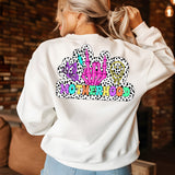 Motherhood – Punky Sublimationsdesign mit Skelett-Hand, Neonfarben & Dalmatiner-Print