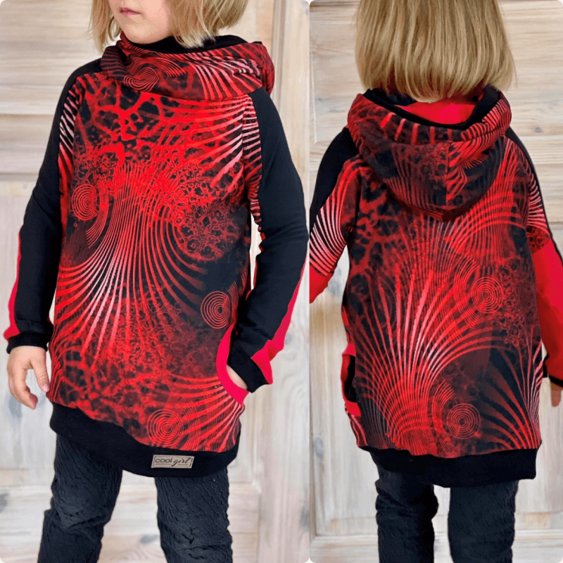 Schnittmuster Hoodie Alexis Gr. 80 bis 152 - Sewando